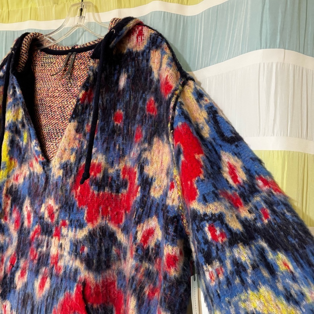 Anthropologie NWT Relaxed Hooded Sweater Sz Large/Extra Large - Picture 3 of 13